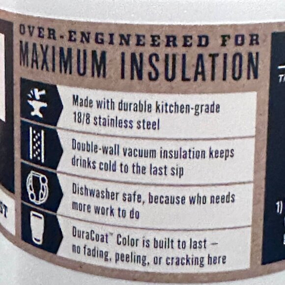 Yeti Rambler Colster White Color Koozie Size12 oz Fits Standard Cans NEW w/ Tags - Picture 4 of 16